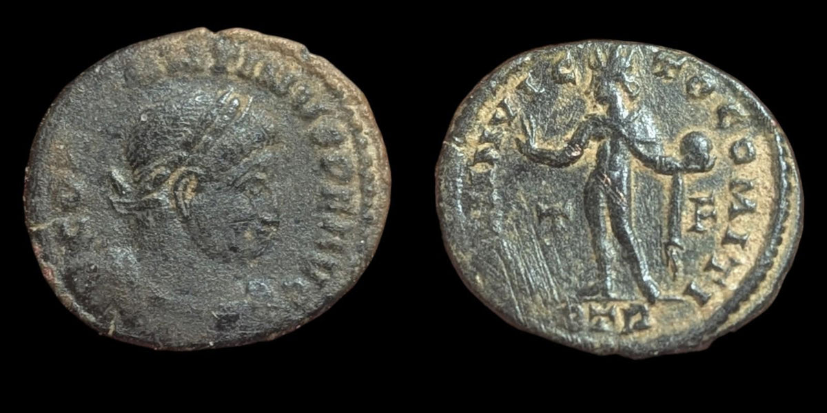 Constantin I Follis Magnifique C-S Sol Monnaie Romaine Atelier de Rome