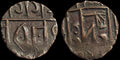 Bhoutan Pièce 1/2 Roupie Frappée 1790-1820, Première Période Deb. Cuivre