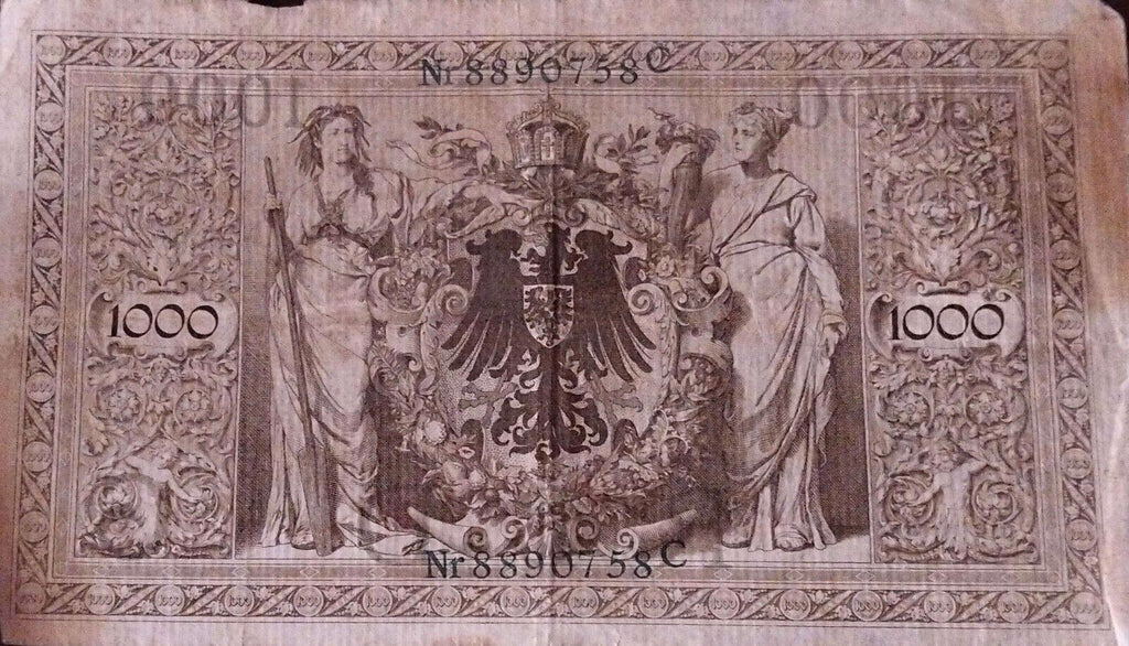 Billet de banque, Allemagne, 1000 Mark, 1910,