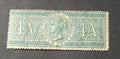 India Stamp Fiscal Govmt of India 1870s  Q. Victoria 4A  Rare Embossed  Cancel