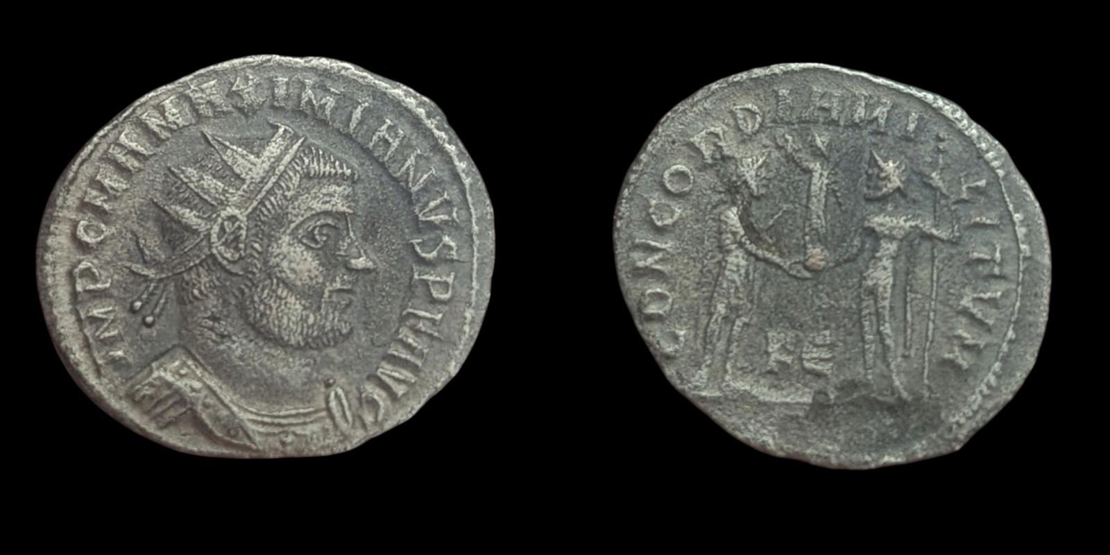 MAXIMIANUS HERCULIUS (286-305). Antoninianus Conservator CONCORDIA Roman Coin"*