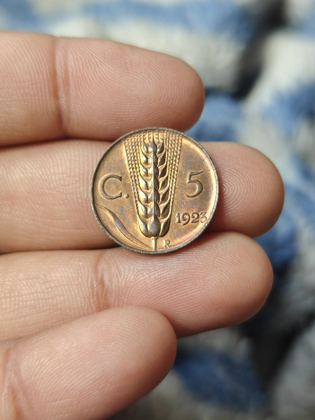 ITALIE 1921 5 Centesimi Victor-Emmanuel III Non circulé Patine naturelle