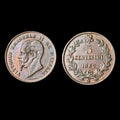 1862 N Italy 5 Centesimi,  VITTORIO EMANUELE II Copper Coin KM# 3.3 Rare