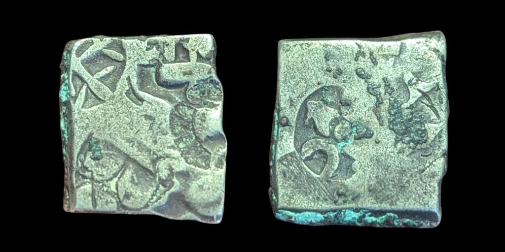 India ⭐ INDUS Valley Mayuriyan Punch ⭐ silver Coin 300 BC