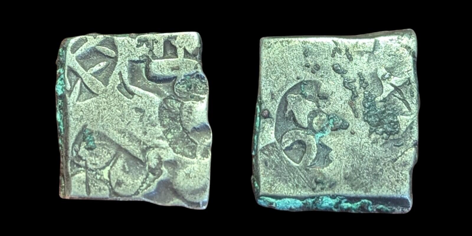 India ⭐ INDUS Valley Mayuriyan Punch ⭐ silver Coin 300 BC