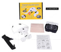 USB Rechargeable LED Lamp Head-mounted Headband Interchangeable Glasses 5 Multiple Reading Repair Magnifying Glass
