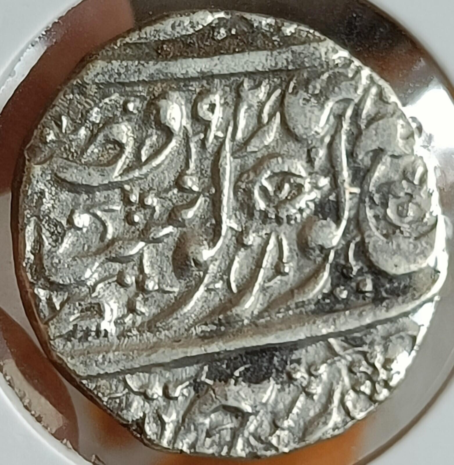 #KN-50#India-Sikh Empire silver Rupee of Maharaja Ranjit Singh 1884/92 Top grade