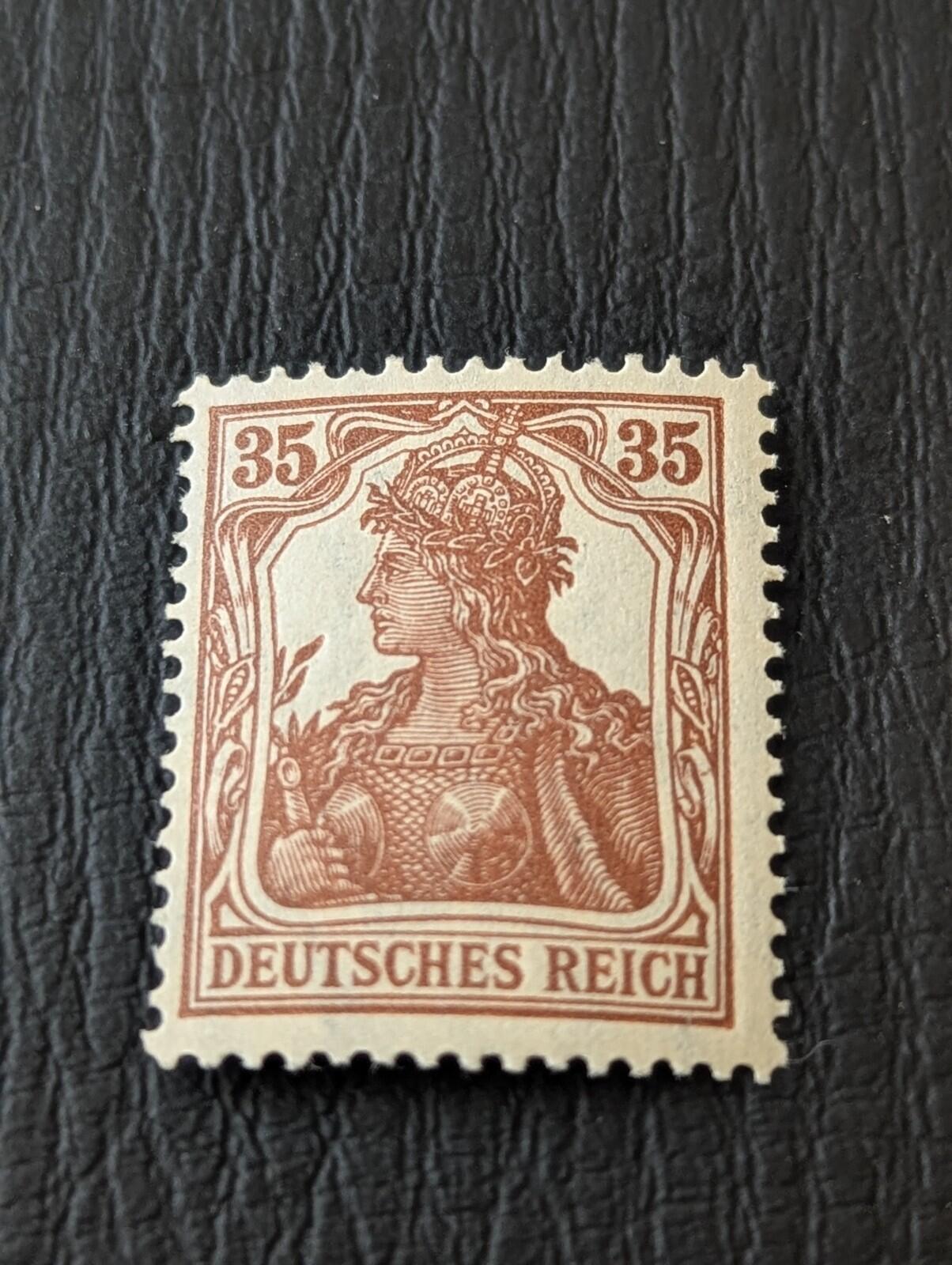 Stamp Germany Deutsches Reich Germania 35 Pfennig 1918 Mi. Nr. 104