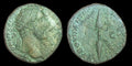 Roman Empire Antoninus Pius AD 140-144 As PROVIDENTIAE DEORVM winged thunderbolt