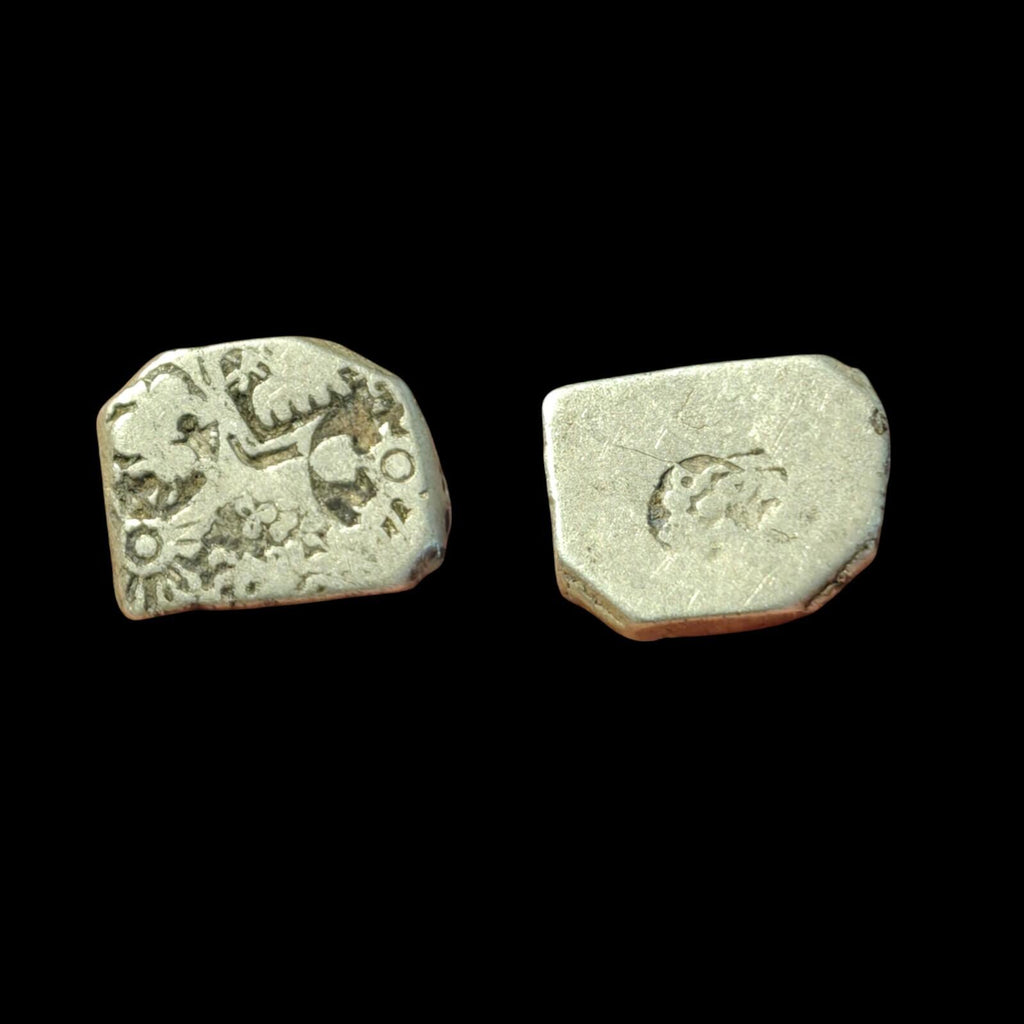 Magadh Silver Coin Ancient Punch Mark 400 BC Mauryan Dynasty India