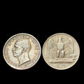 ITALY 5 Lire 1927 R - Silver 0.835 - Vittorio Emanuele III Uncirculated.
