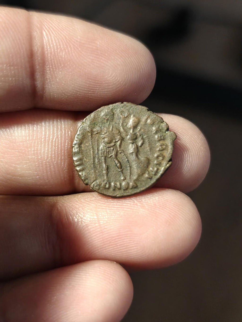 ARCADIUS couronné par la Victoire 395 ap. J.-C. Constantinople Monnaie romaine antique authentique