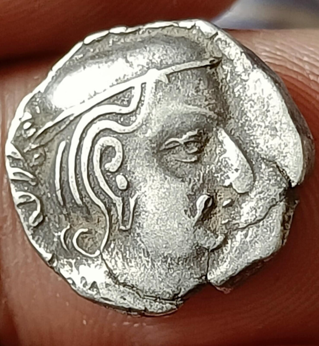 #O26#India SILVER coin  RUDRA Sena II-Western Kshatrapas.Indo-Scythian rulers