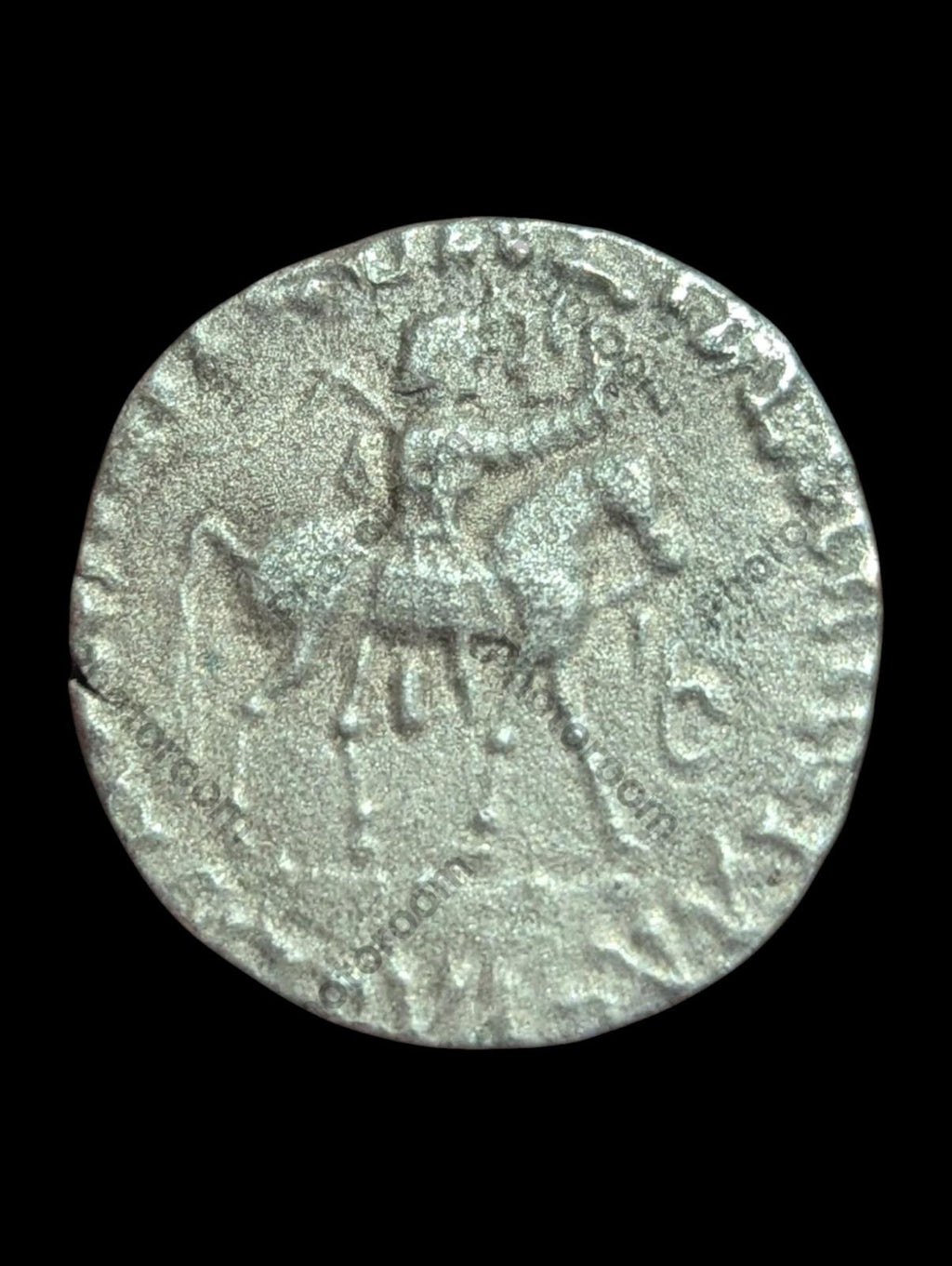 Ancient Indo-Scythian Kingdom Azes II AR Tetradrachm Silver Coin