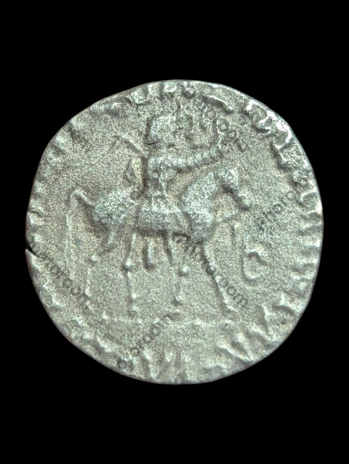 Ancient Indo-Scythian Kingdom Azes II AR Tetradrachm Silver Coin
