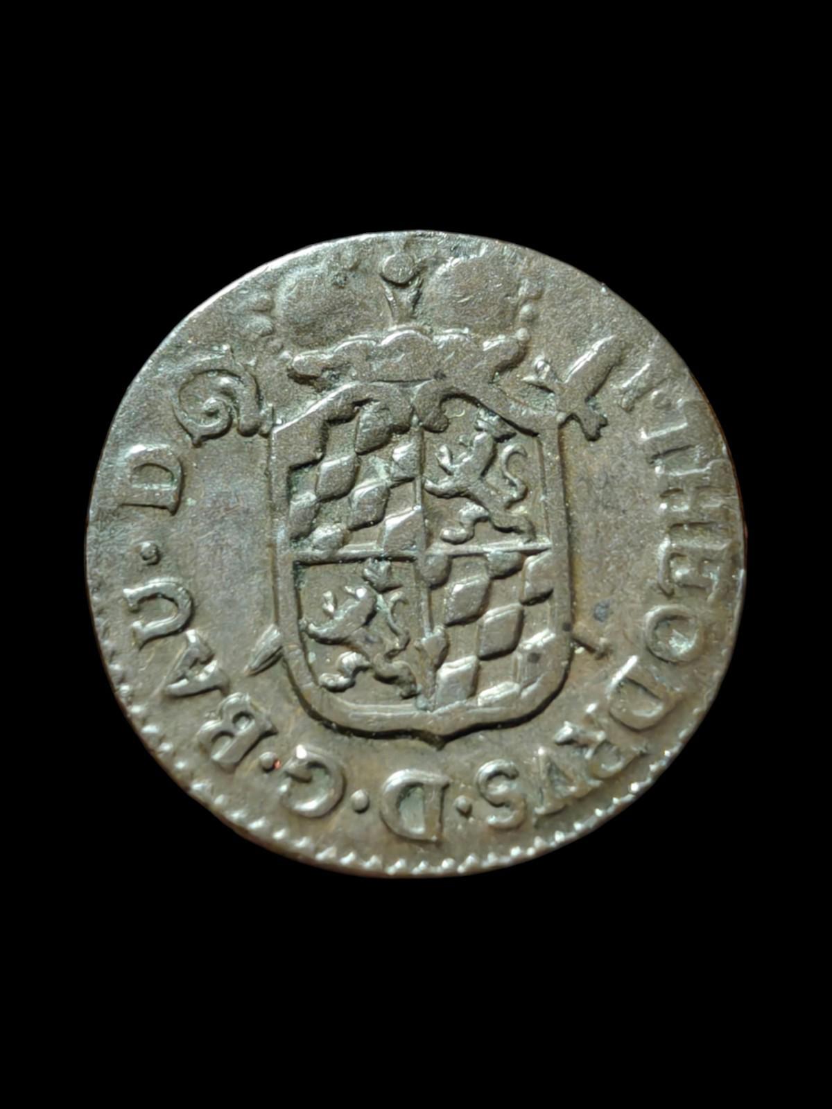 LIÈGE Jean-Théodore de Bavière 1744-1750 Liard d'argent 1744