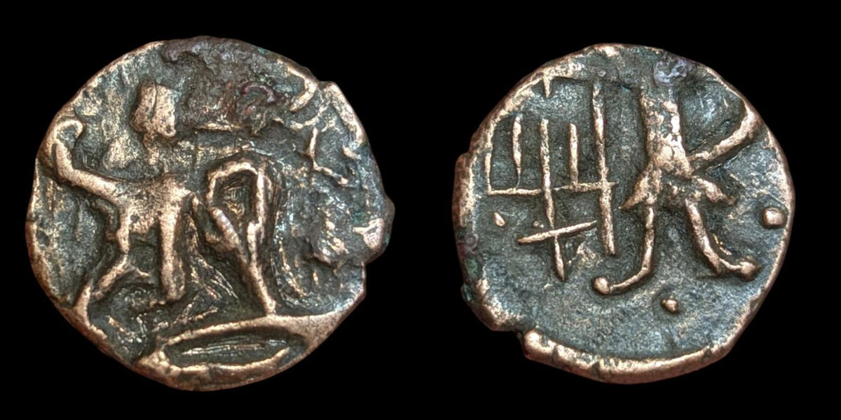 Bactriane post-Kushan Nomades Jouan-jouan imitation de Kanishka (v. 152-192 ap. J.-C.)