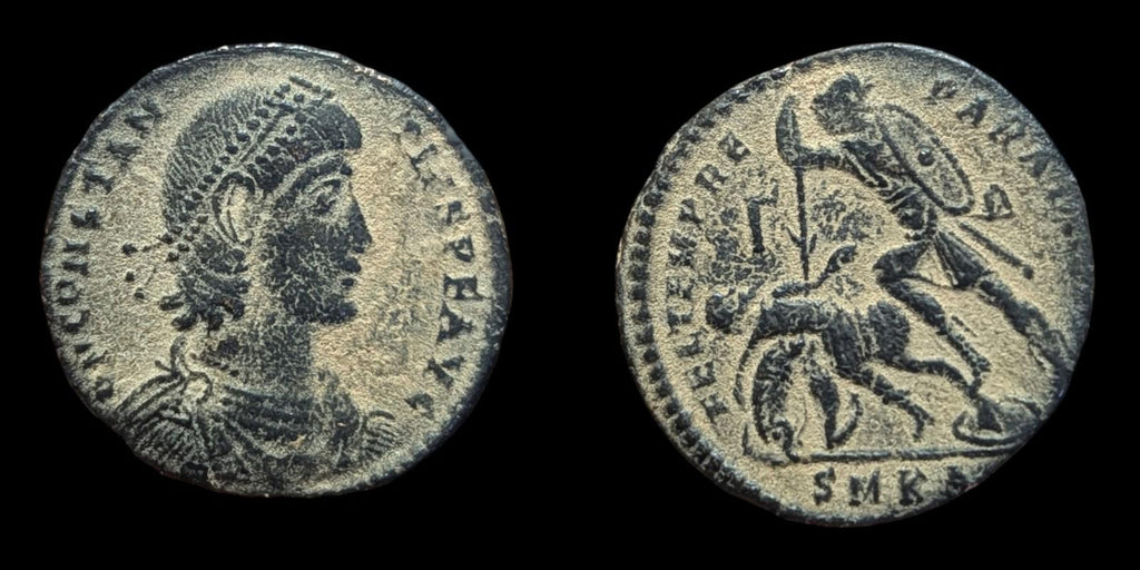 Constance II, 337-361 « Soldat transperçant un cavalier tombé » atelier de Cyzique Superbe