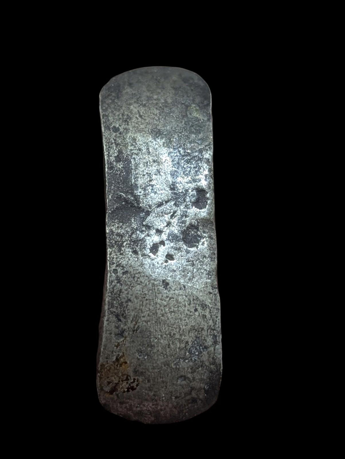 ⭐INDIA⭐. Ancient GANDHARA JANAPADA Authentic OLD 600 B.C Silver Coin Bent Bar.*