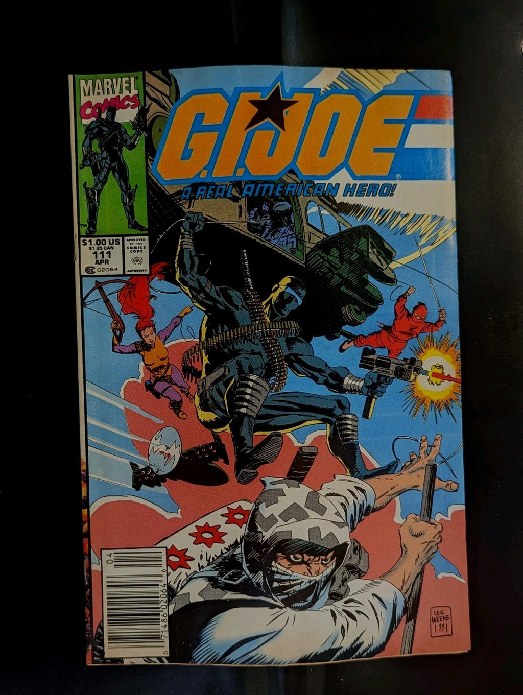 1991 MARVEL GI JOE A REAL AMERICAN HERO #111 VF- NEWSSTAND ISSUE ARAH COMIC BOOK