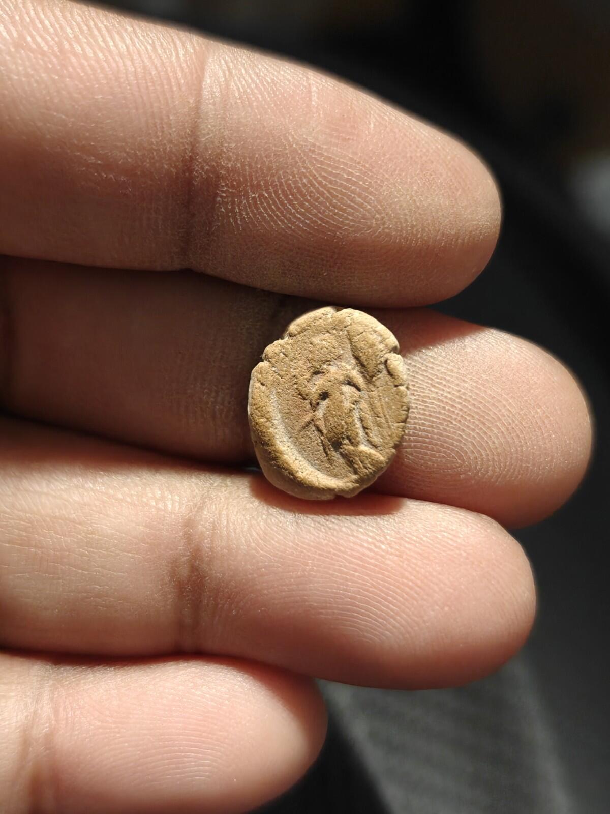 Ancient Greek Roman Circa 1st-3rd centuries AD Terracotta Clay Bullae Tessera