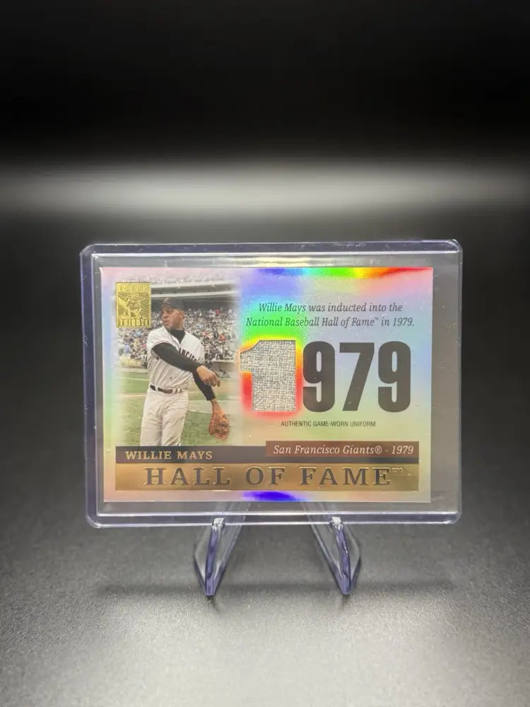 2004 Topps Tribute Hall of Fame - Tribute Relic Willie Mays #TR-WM4 (MEM)