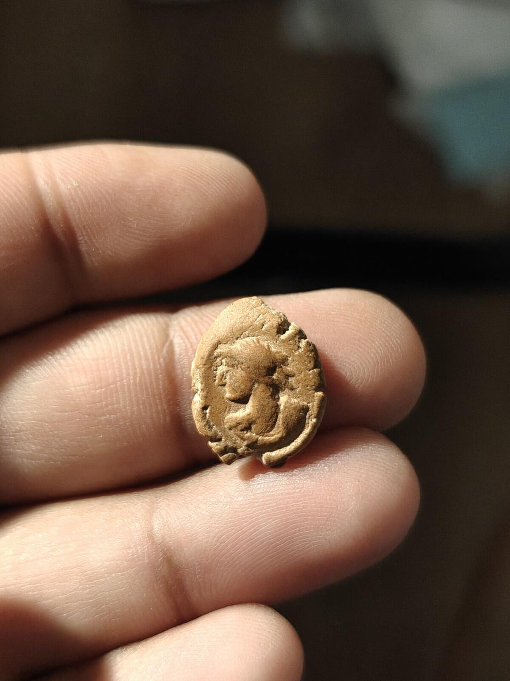 Ancient Greek Roman Circa 1st-3rd centuries AD. Terracotta Clay Bullae Tessera