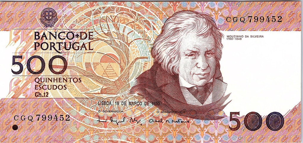 Portugal Bank note 500 Esc. 1987, Banknote Better Grade