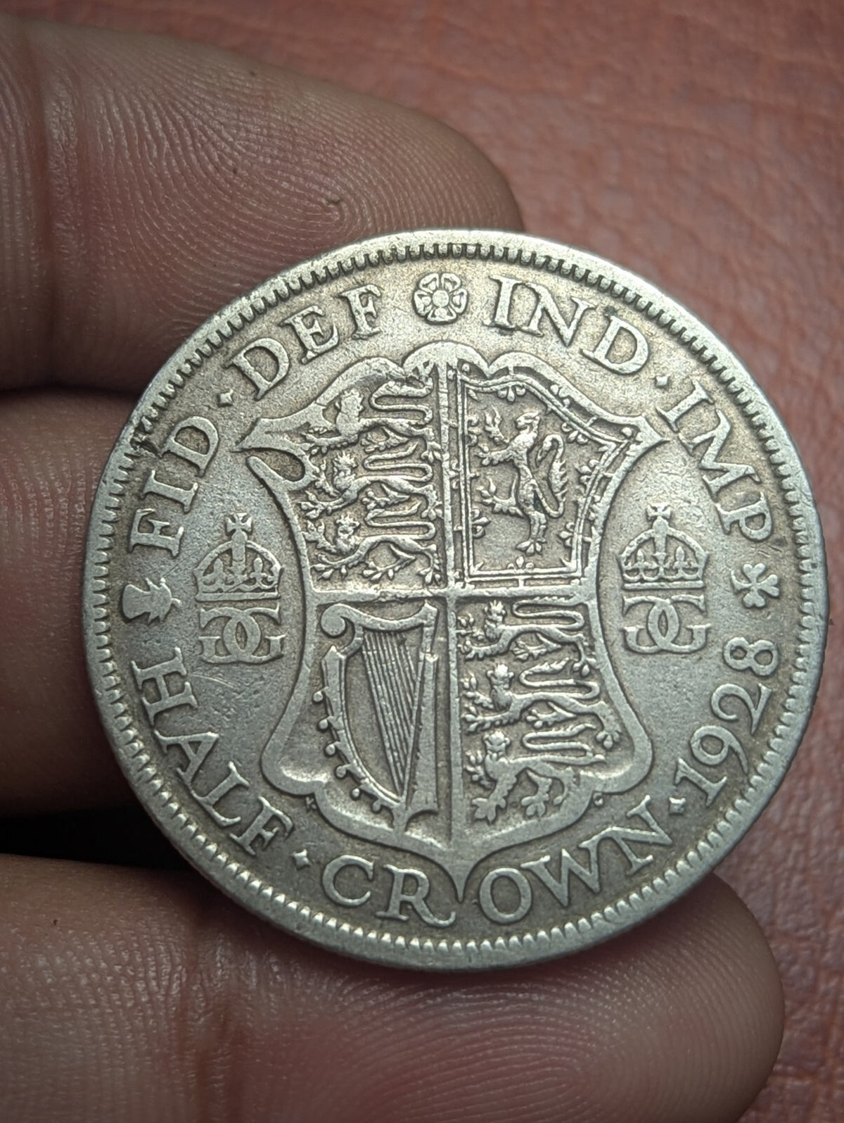 1928 George V Great Britain U.K. Silver Half Crown