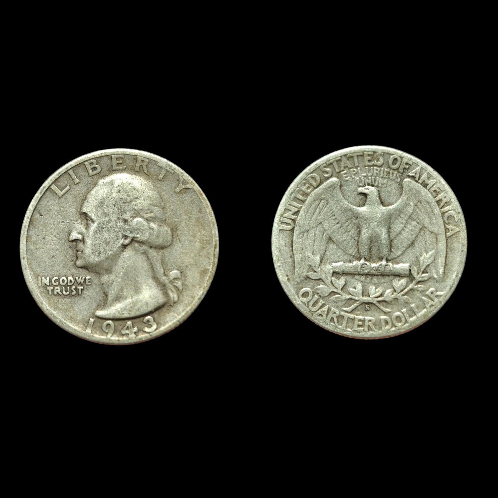 1943-S Washington Silver Quarter San Francisco Mint Choice