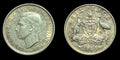 Australia 1943 D 6 Pence Kangaroo animal Uncirculated
