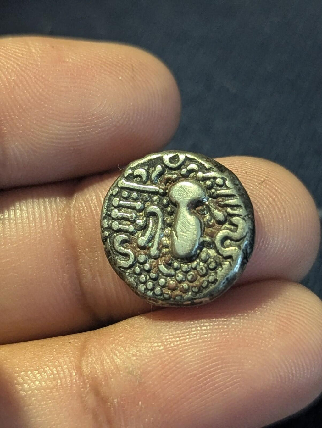 Ancient India Indo Sasanian Type Gadhaya DYNASTY Chavadas of Gujarat RARE COIN