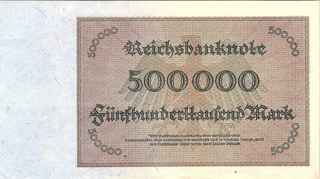 GERMANY  500 000 Mark 1923  HIGH GRADE BANKNOTE