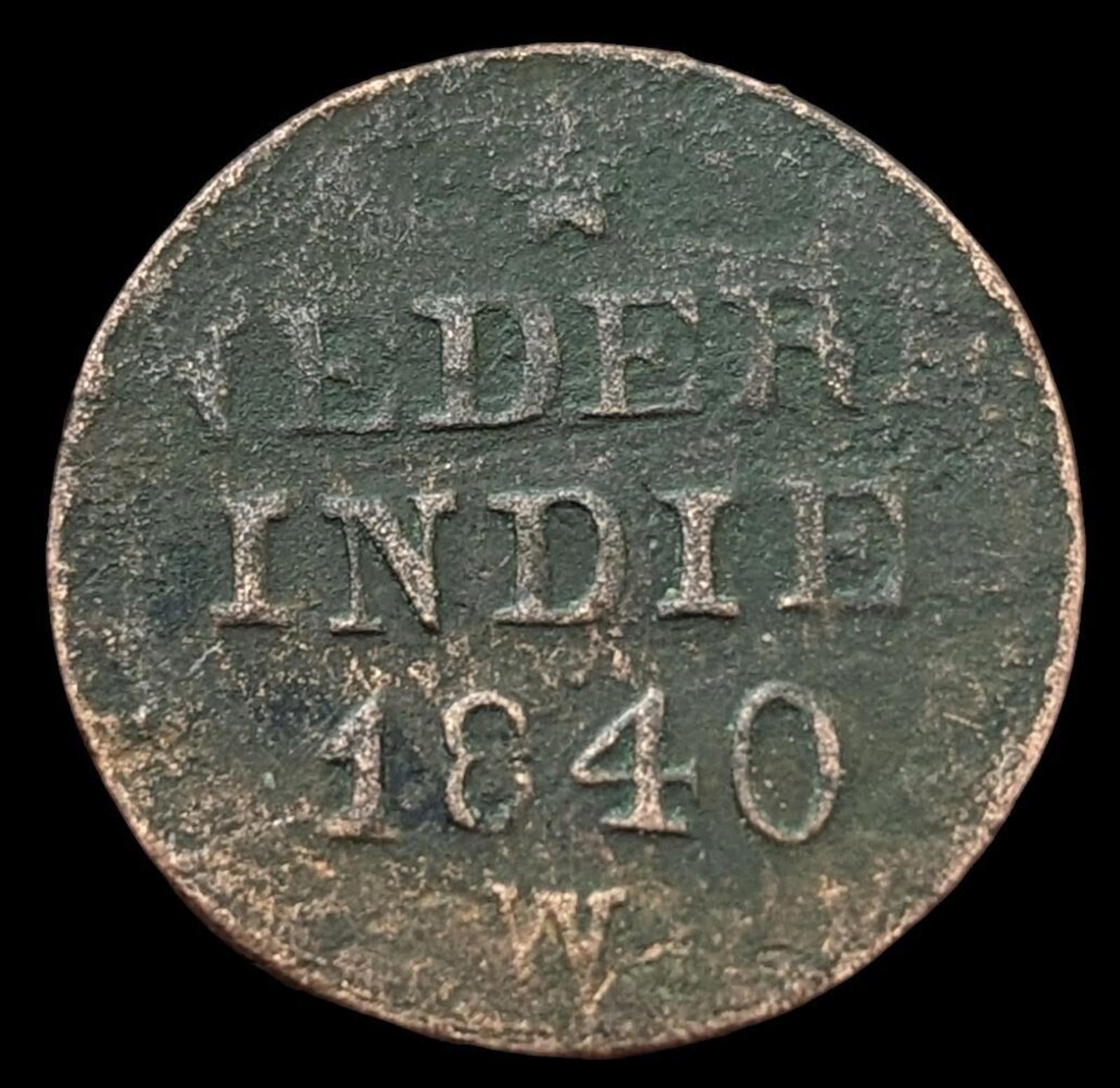 Netherlands East Indies 1 cent 1833-1840 