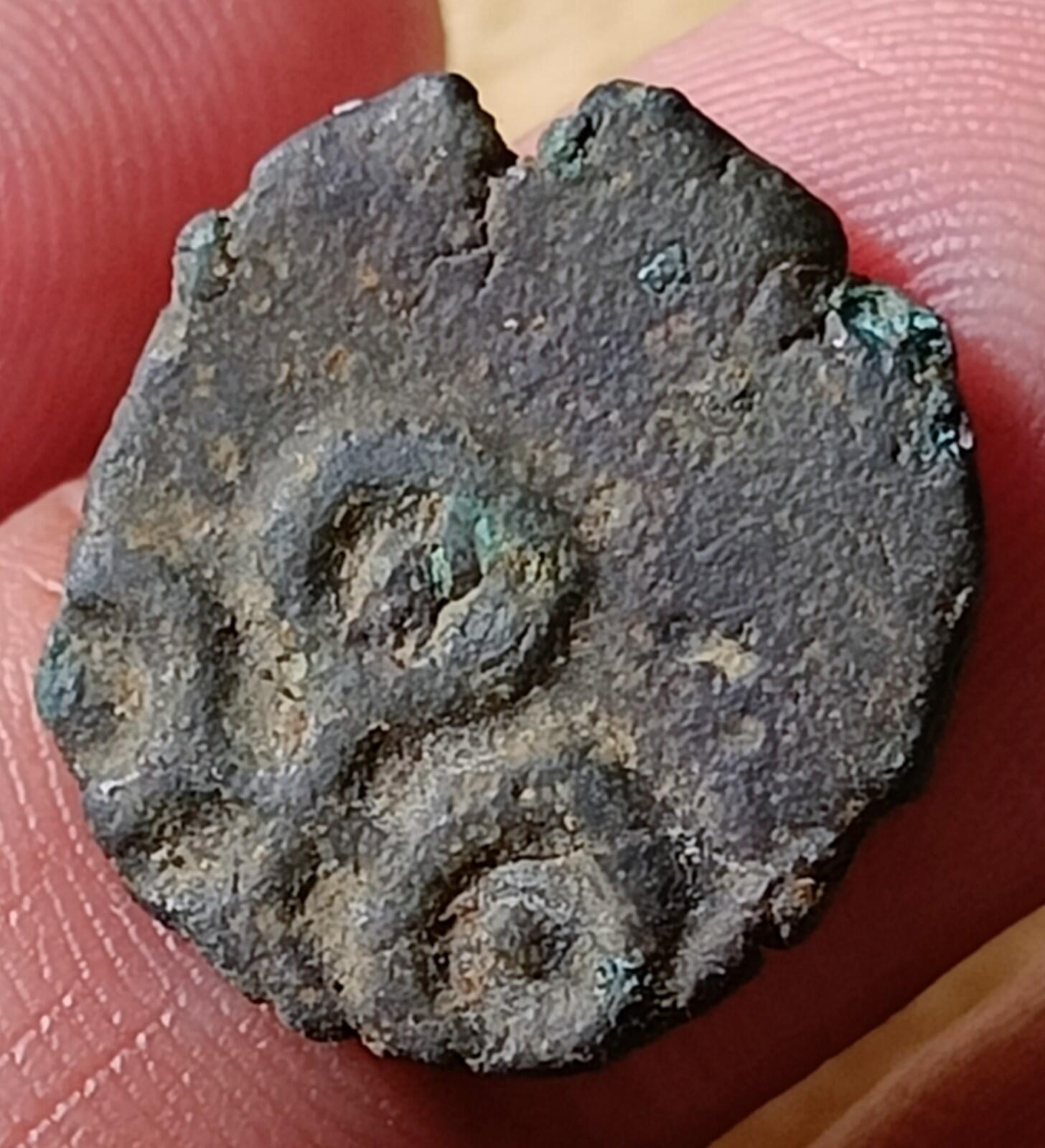 #Rownak#V77#Ancient India Satavahana Satakarni Elephant potin coin 1 Karashapana