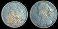 Grande-Bretagne 1863 Penny 1d Victoria GB Angleterre Pièce