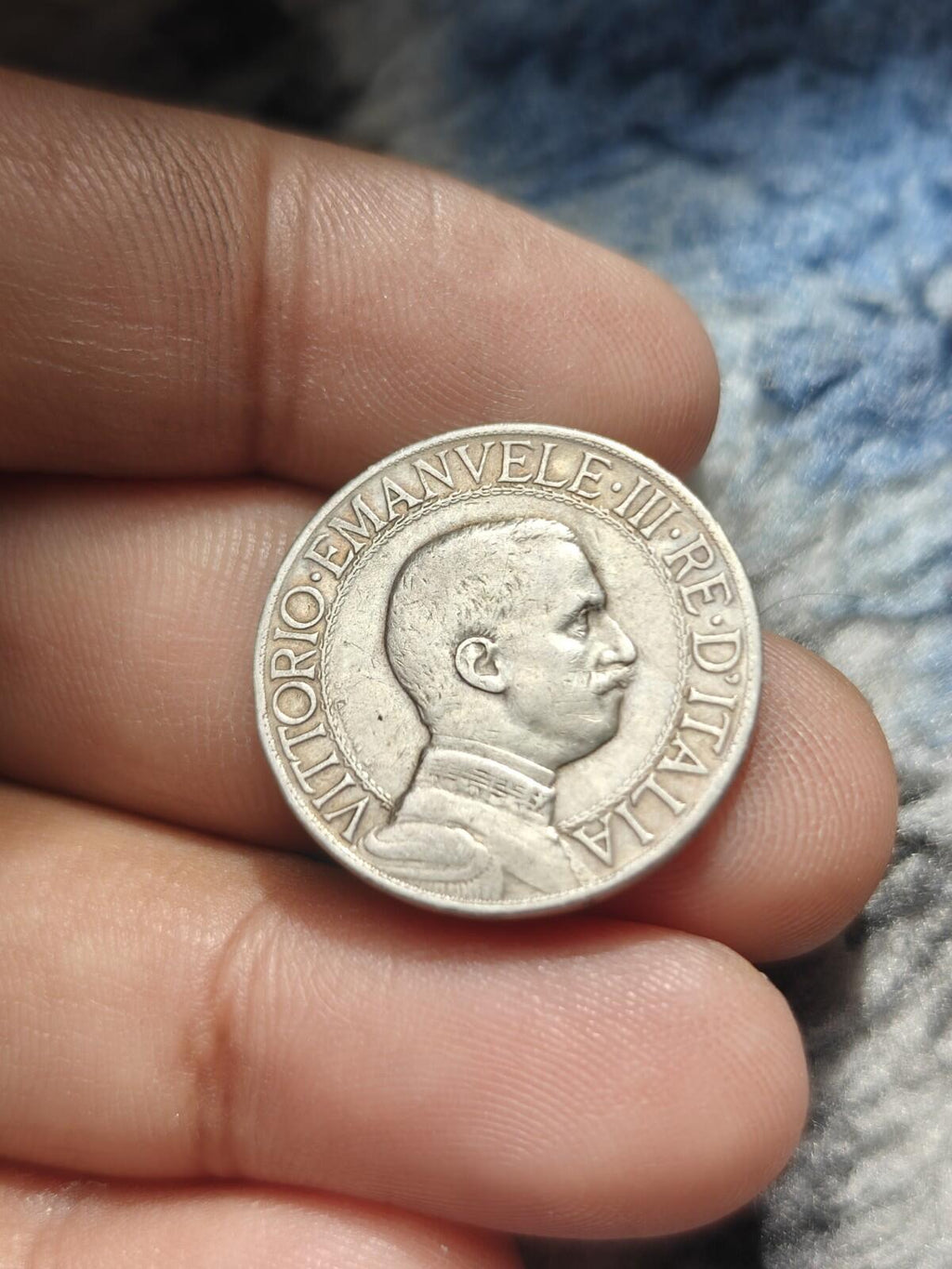 REGNO 2 LIRE 1912 LIRA ITALIANA VITTORIO EMANUELE III RE D' ITALIA ARGENTO
