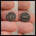 Royaume Indo-Scythe, Azès II 35 av. J.-C. - 5 ap. J.-C. Drachme en billon 2,1g/ 14,4mm.