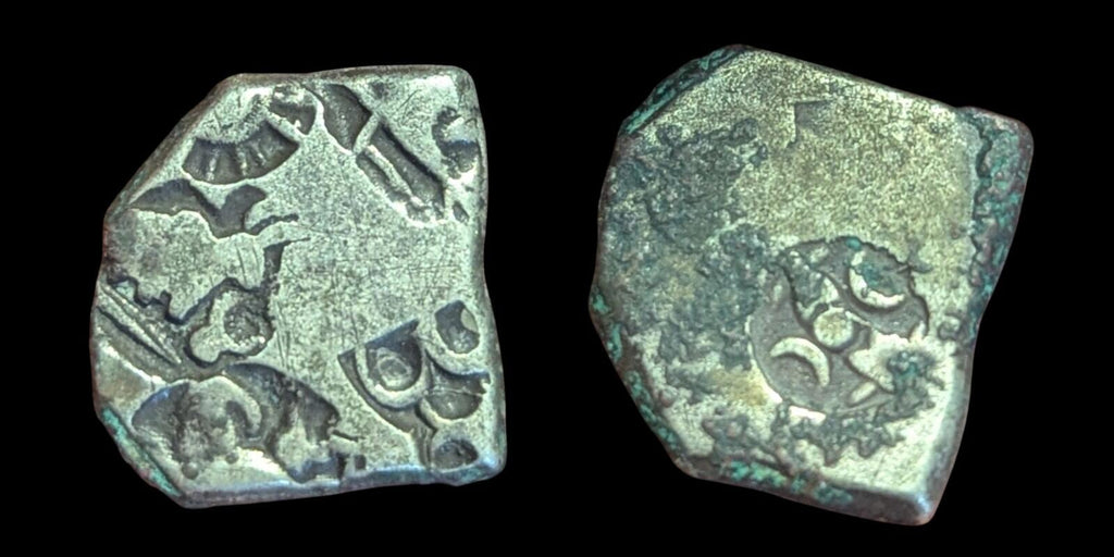 India ⭐ INDUS Valley Mayuriyan Punch ⭐ silver Coin 300 BC