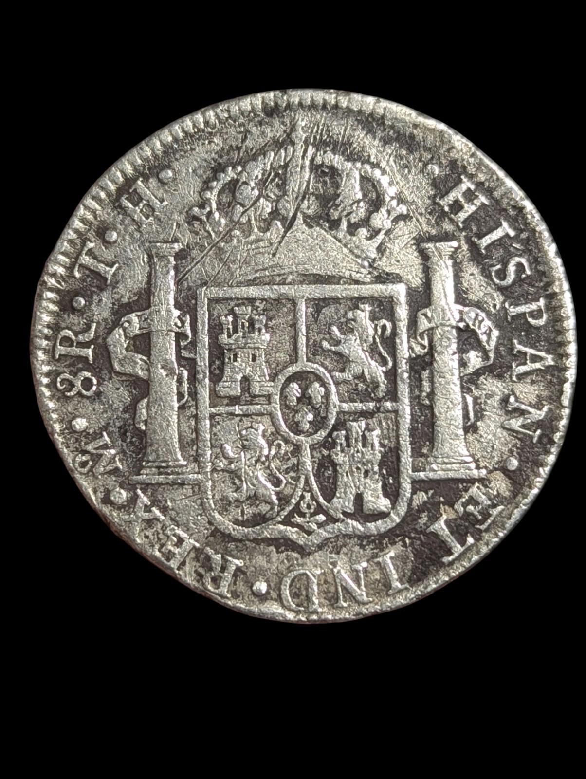 1809 Mo Mexico City 8 Reales Date Clé Meilleure Date .903 Argent Monnaie Mexicaine