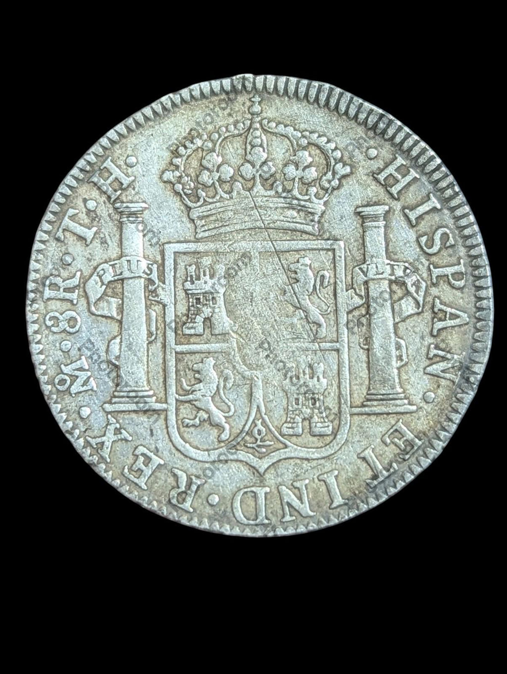 Mexique Charles IV Argent 8 Réales 1808 Mo TH Monnaie de Mexico
