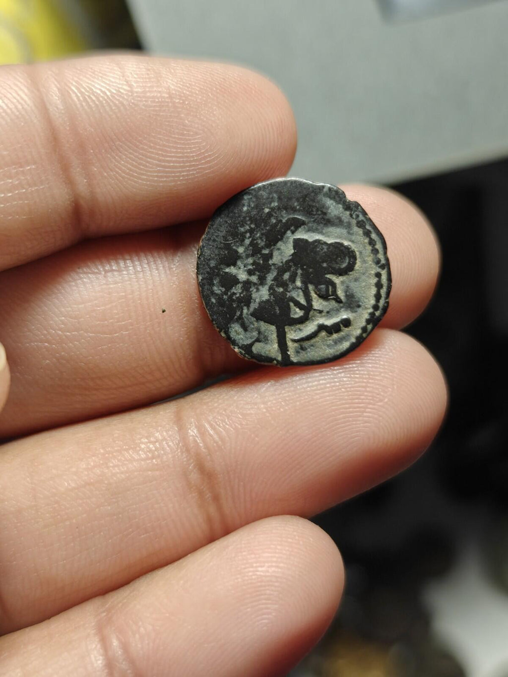 Shahi Ohind Jital Bronze Coin Vakka Deva Medieval Era Rare Collectible