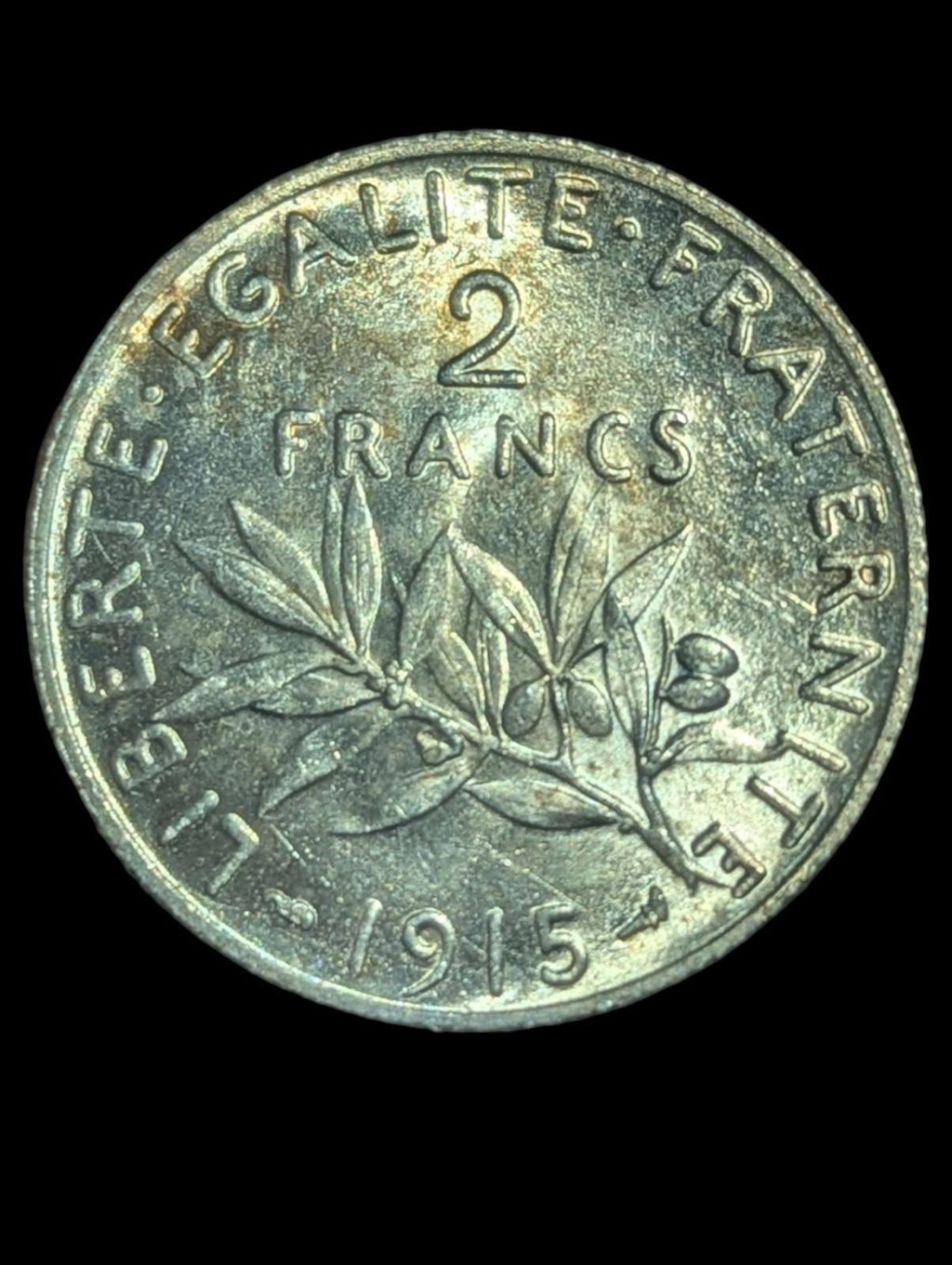 1915 France 2 Francs KM# 845.1 Circulated Coin