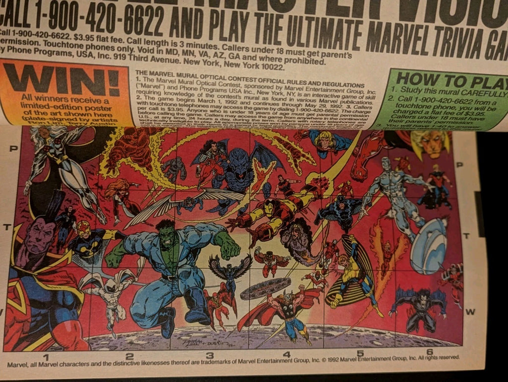 X-Men Issue 8 1992 Vintage Marvel Comics Bishop Ghost Rider Jim Lee Gambit N. Mi