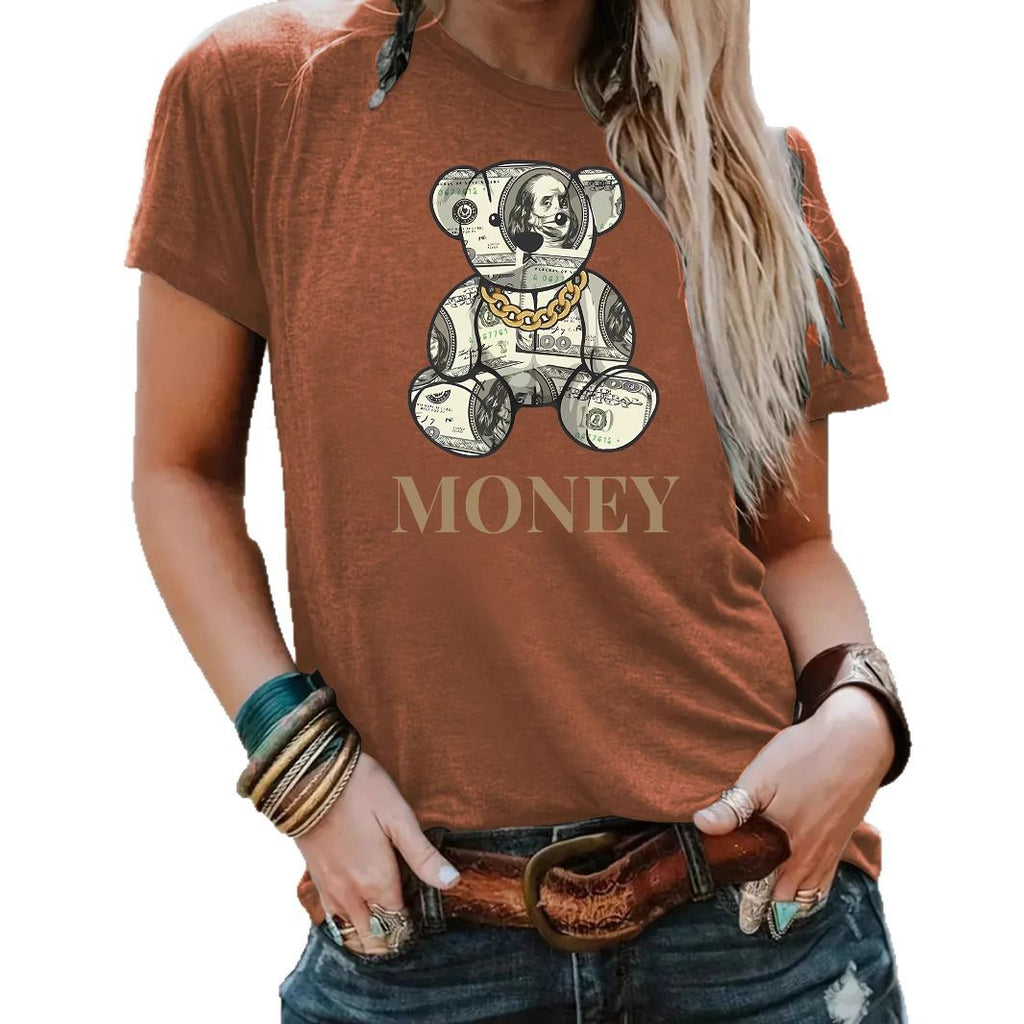 T-shirt MONEY banknote bear image