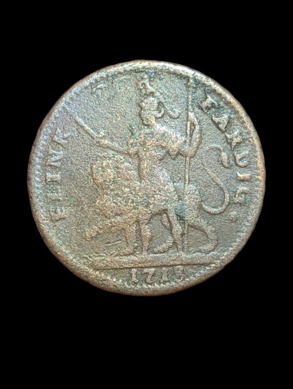 SUÈDE 1718 Pièce de monnaie en cuivre 1 DALER Silvermynt CHARLES XII 1697 - 1718 🇸🇪