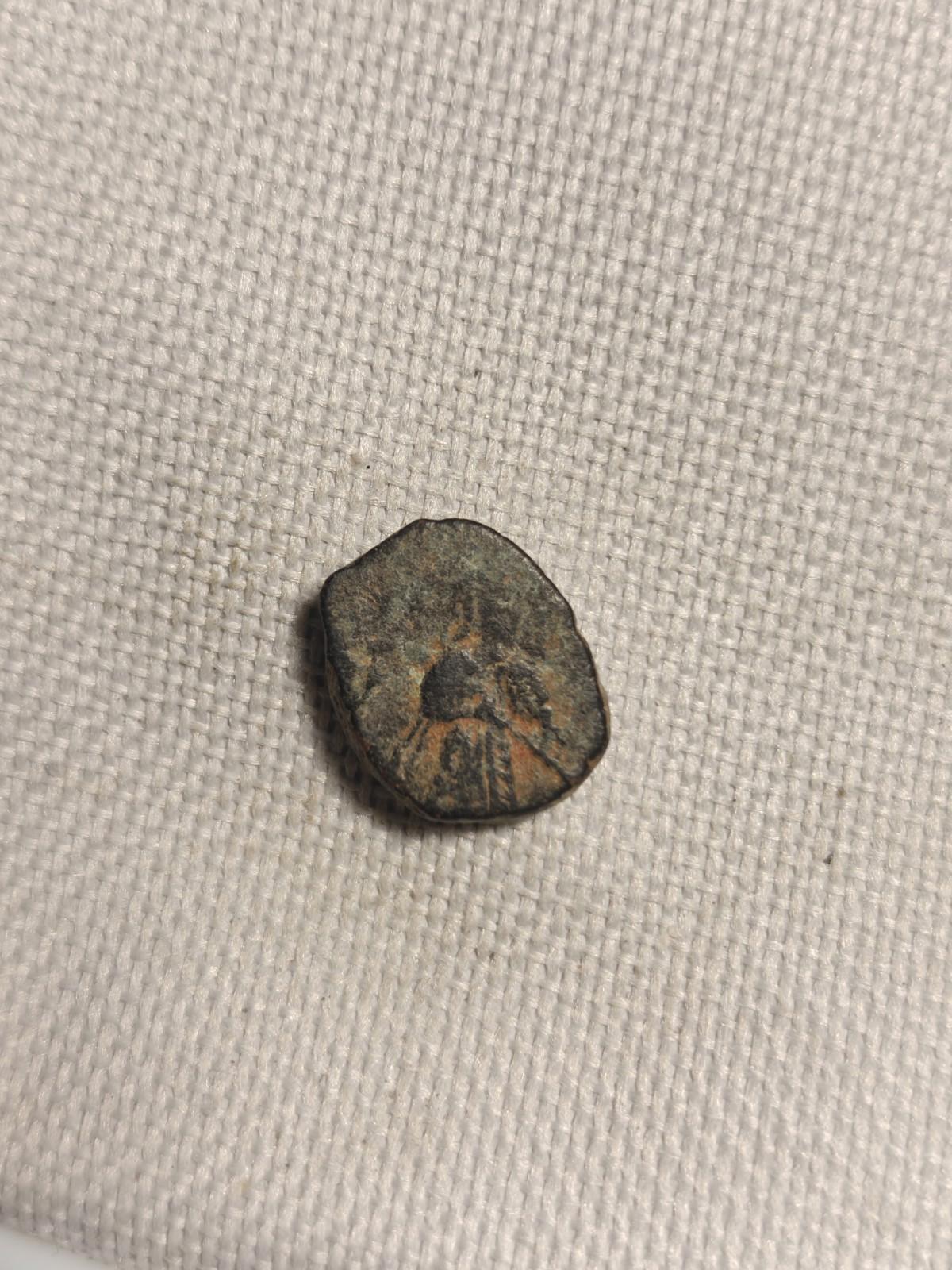 Arab Byzantine Umayyad Mu'awiya Standing Caliphate With KALIMA Islamic Coin%!