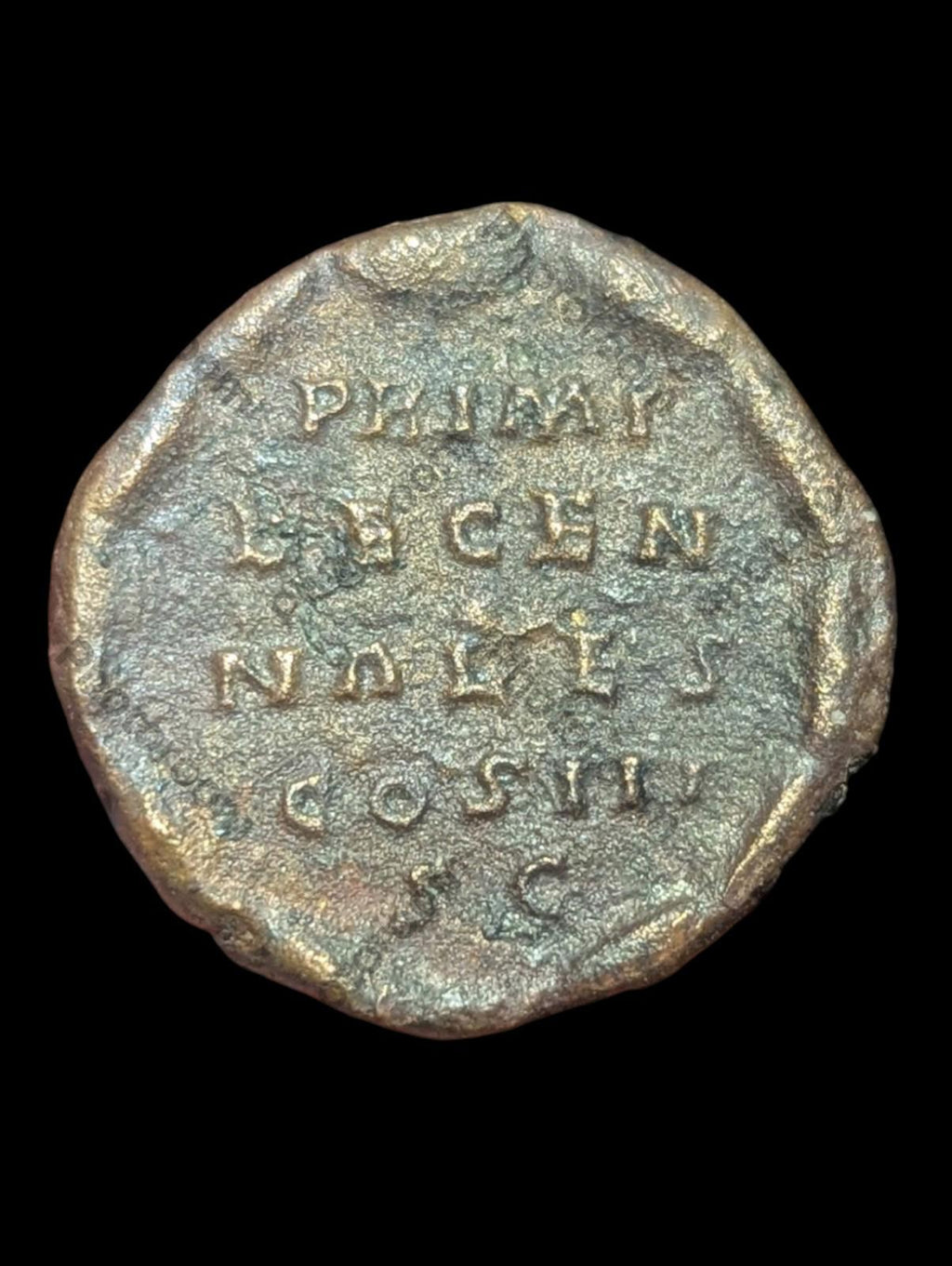 Roman Empire Antoninus Pius AD 147-148 Æ As. Rome PRIMI DECENNALES COS III