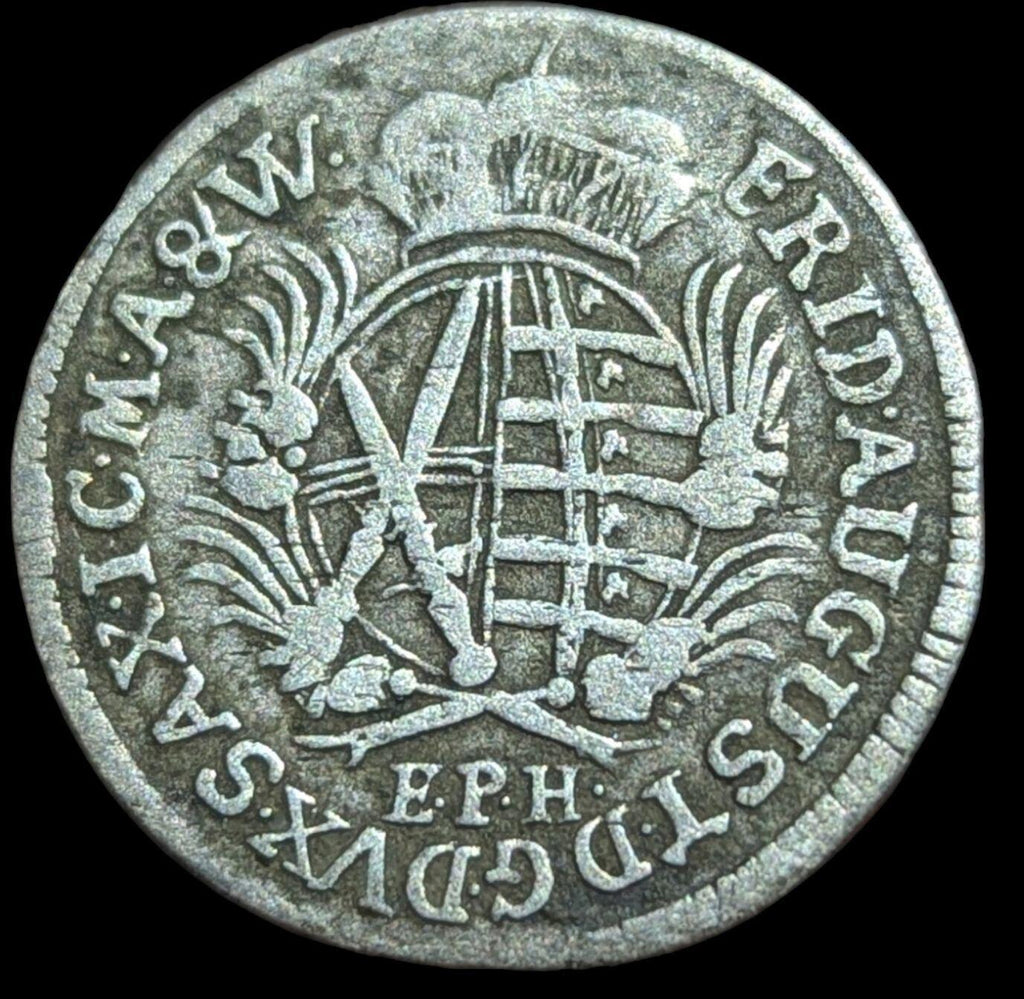 SAXONY - ALBERTINE: 1/24 Thaler 1698 EPH, Leipzig FREDERICK AUGUSTUS I