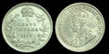 1917 Canada 5 Cent Silver